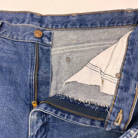 Vtg Wrangler Mens Jeans Size 34 x 34 Blue Denim 936PWD Western Workwear Country - Picture 7 of 9